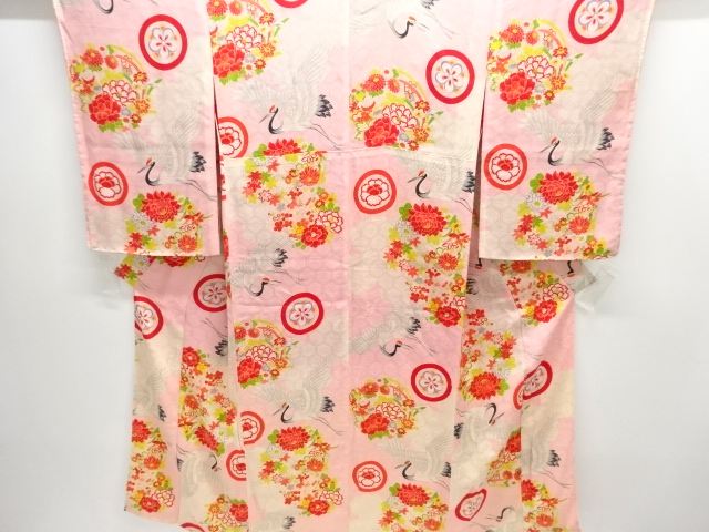 Japanese Kimono / Chirimen Kinsha Silk